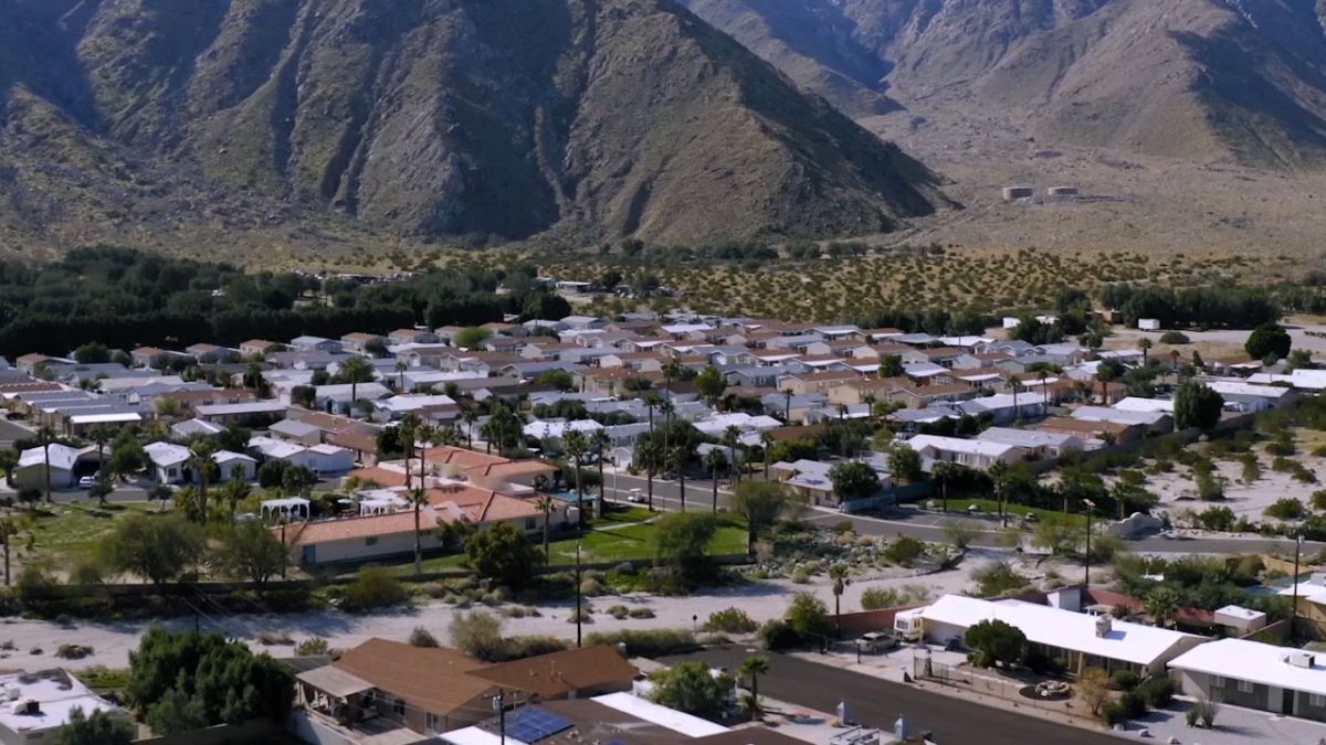 Overhead view of property