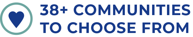 38+ Communities to choose from